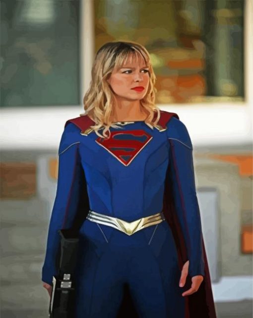 Supergirl paint by number