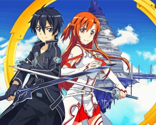 Sword Art Online Anime paint by numbers