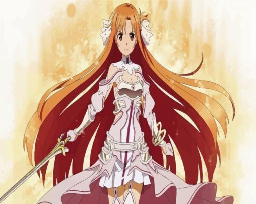 Sword Art Online Asuna Anime paint by numbers