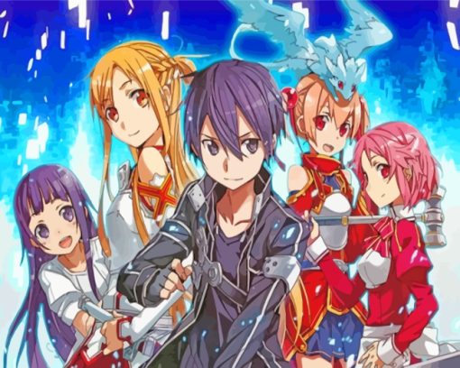 Sword Art Online Characters paint by numbers