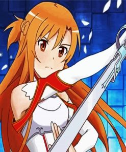 Sword Art Online Asuna paint by numbers