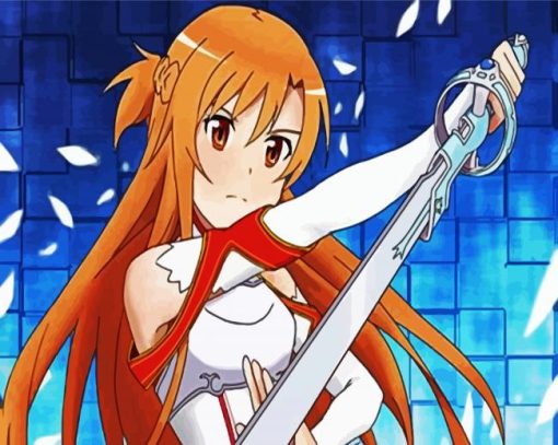 Sword Art Online Asuna paint by numbers