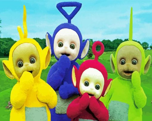 Teletubbies Characters paint by numbers