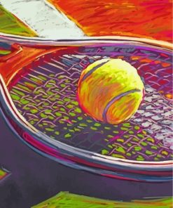 Tennis Equipment paint by numbers