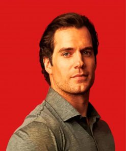 The Actor Henry Cavill paint by number