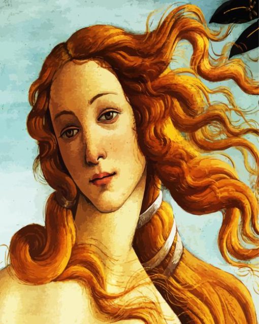 The Birth Of Venus By Botticelli paint by numbers