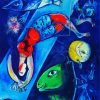 The Blue Circus Chagall paint by numbers