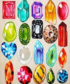 The Gemstones paint by number