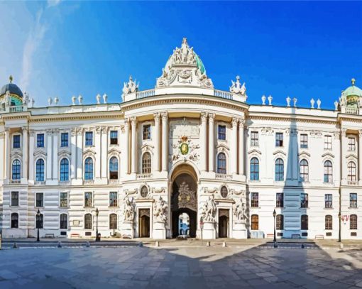 The Hofburg Wien paint by number