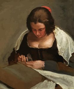 The Needlewoman Velazquez paint by number