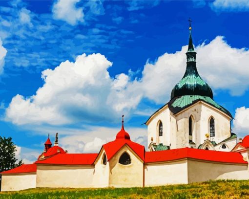 The Pilgrimage Church Of St John paint by number