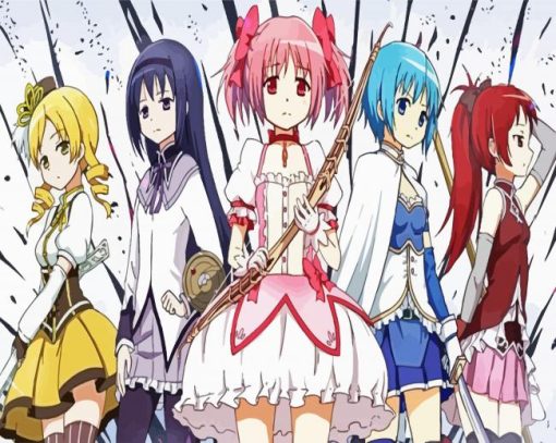 The Puella Magi Madoga Anime paint by numbers