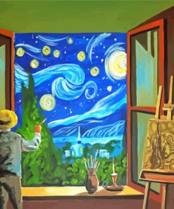 The Starry Night Van Gogh paint by numbers