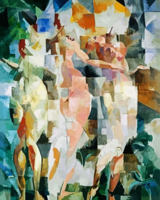 The Three Graces Robert Delaunay paint by number