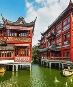 The Yu Garden Shanghai paint by number