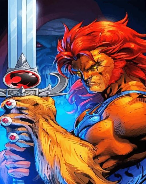 Thundercats Lion paint by number