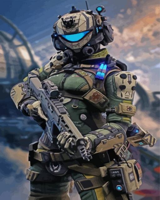 Titanfall Art paint by number