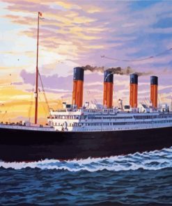 Titanic Ship paint by number