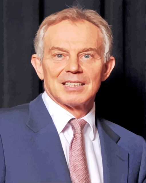 Tony Blair paint by numbers