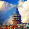 Turkey Istanbul Galata Tower paint by number