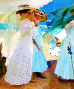 Under The Awning Zarauz By Sorolla paint by number