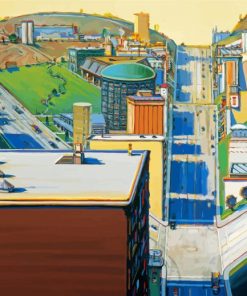 Valley Streets By Thiebaud paint by numbers