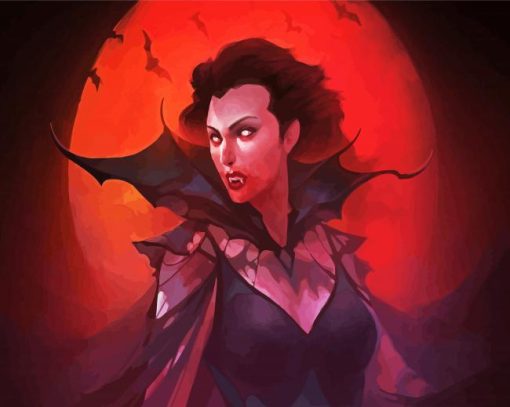 Vampires Woman paint by number