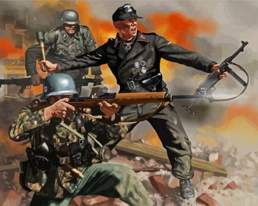 Vietnam War Soldiers paint by number