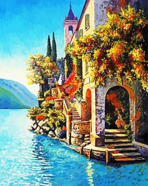 Villa Balbianello Art paint by number