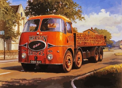 Vintage Lorry paint by number