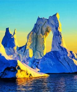 West Greenland Iceberg paint by number