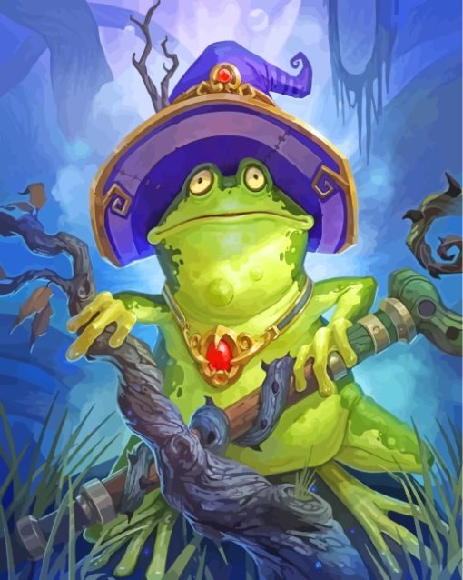 Witch Frog paint by numbers