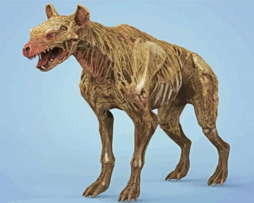 Zombie Hyena paint by numbers