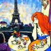 Abstract Woman In Paris paint by number