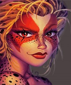 The Powerful Magician Cheetara paint by numbers