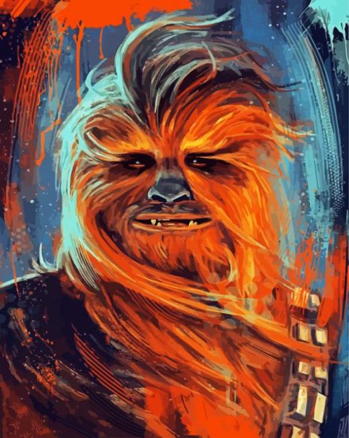 The Wookiee Warrior Chewbacca paint by numbers