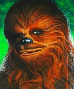 Aesthetic Chewbacca Star Wars paint by numbers