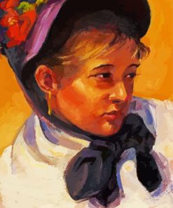 Aesthetic Mary Cassatt Self Portrait paint by number