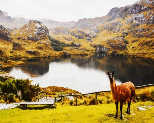 Aesthetic Parque Nacional Cajas Cuenca paint by number