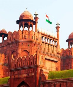 Aesthetic Red Fort India paint by numbers