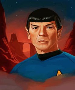 Star Trek Mr Spock paint by numbers