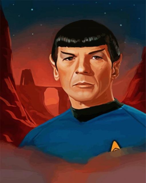 Star Trek Mr Spock paint by numbers