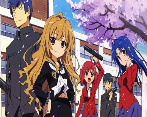 Aesthetic Toradora Anime paint by numbers