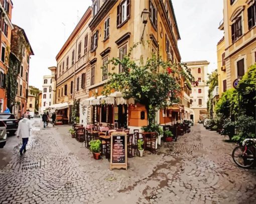 Aesthetic Trastevere paint by number