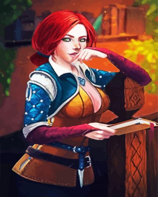 Aesthetic Triss paint by number