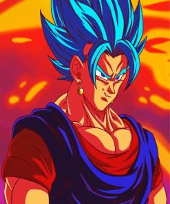 Aesthetic Vegito Anime paint by numbers