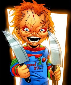 Aesthetic Chucky Illustration paint by numbers