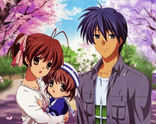 Aesthetic Clannad paint by number