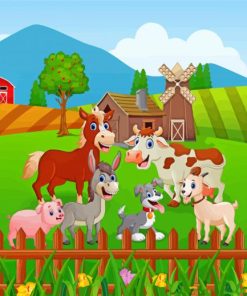 Aesthetic Farm Animals paint by numbers