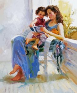 Aesthetic Mother And Daughter paint by numbers